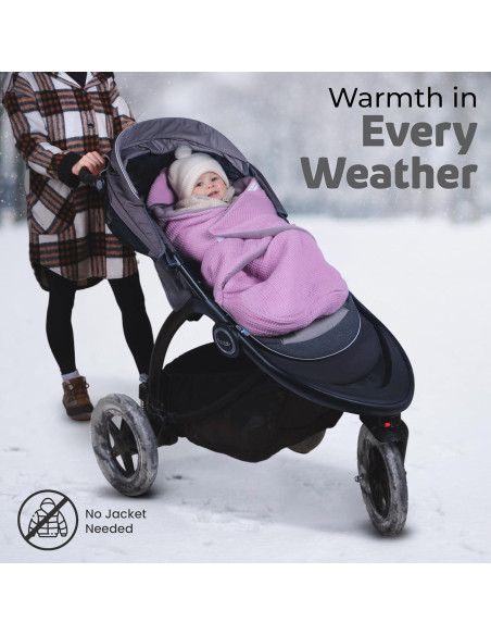 Funda de Asiento de Coche Swaddyl para Bebé Rosa 89 cm