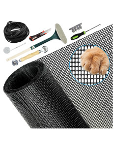 Kit de Pantalla para Mascotas Yoochee 36x100 cm Negro