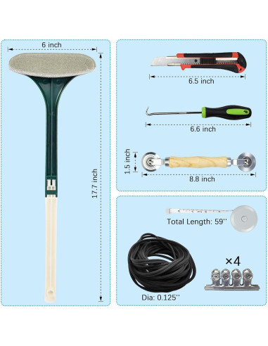 Kit de Pantalla para Mascotas Yoochee 36x100 cm Negro