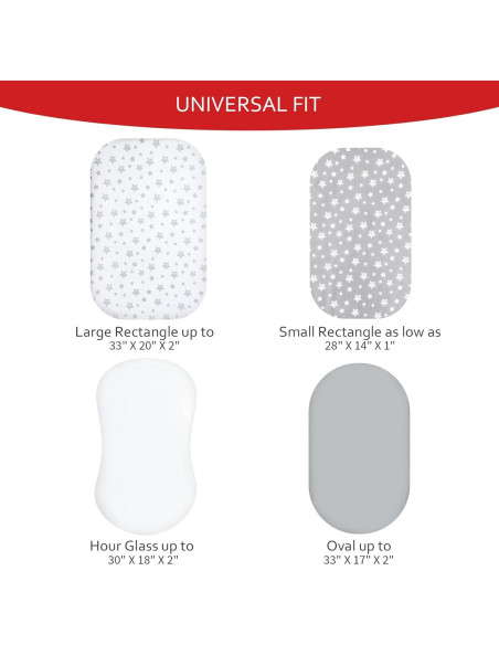 Juego de Sábanas para Cuna Moonsea 4 Piezas Microfibra Gris