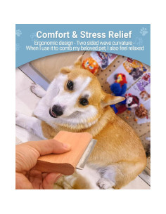 Cepillo Deshedding para Perros y Gatos KAIFONG - S (7.62 cm) 2