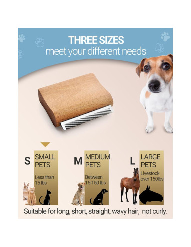 Cepillo Deshedding para Perros y Gatos KAIFONG - S (7.62 cm)