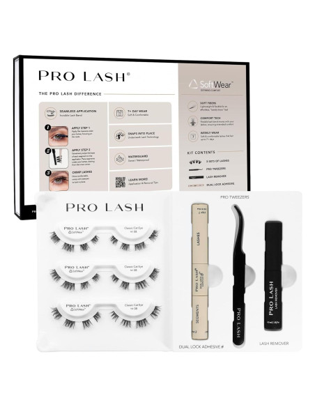 Kit de Pestañas Postizas Pro Lash SoftWear Ojo de Gato No. 08