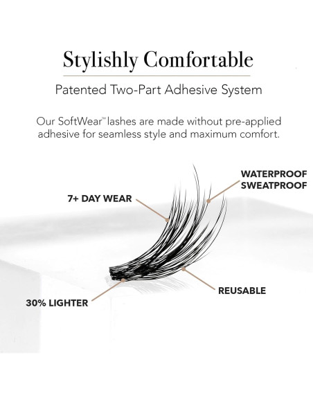 Kit de Pestañas Postizas Pro Lash SoftWear Ojo de Gato No. 08