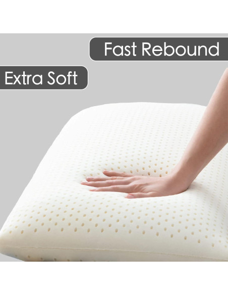 Almohada de Láttex Natural Kiss Dream 60x40cm Extra Suave