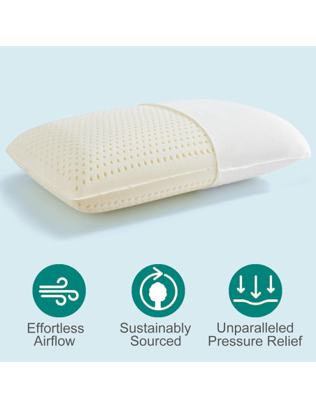 Almohada de Láttex Natural Kiss Dream 60x40cm Extra Suave