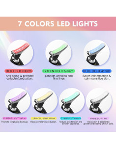 Masajeador Facial y de Cuello AAJP MRY22024H - 4 Modos, 7 Colores 2