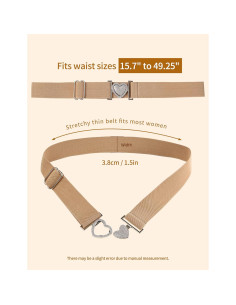 Cinturón Elástico para Montar a Caballo Harrison Howard Beige 2