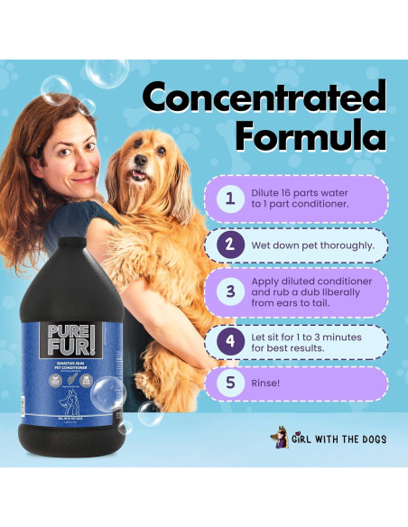 Acondicionador para Mascotas Pure Fur! Chica Con Los Perros 3.78L