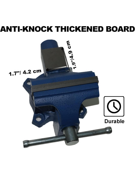 Morsa de Banco PPUMP 11.5 cm Hierro Fundido Azul