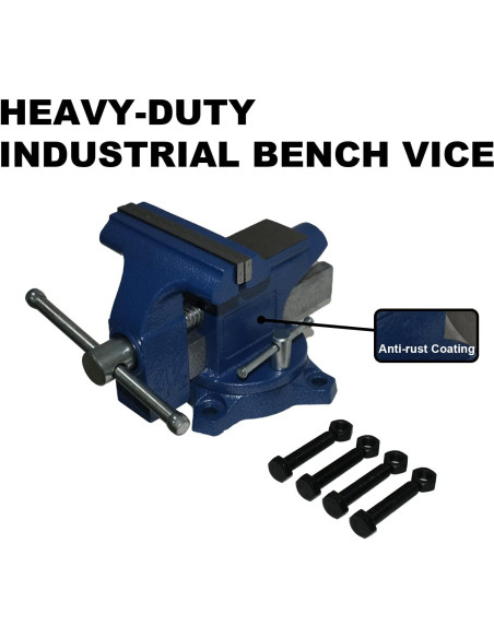 Morsa de Banco PPUMP 11.5 cm Hierro Fundido Azul