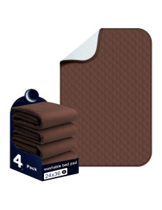 Almohadillas de cama impermeables Brosive 61x91 cm - 4 paquetes