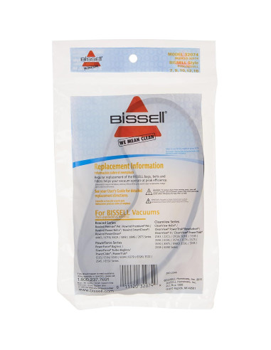 Cinturones de Reemplazo BISSELL 32074 para Estilos 7-16, 2 Unidades