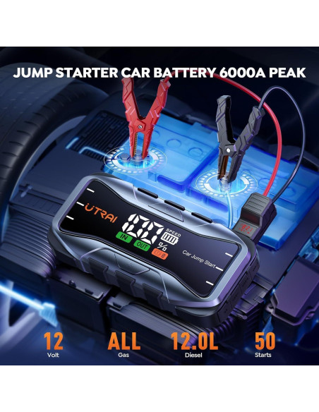 Arrancador Portátil UTRAI JS-10 8000A 27000mAh 12V Cargador