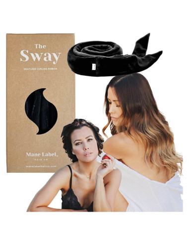 Cinta Rizador Sin Calor Sway Mane Label Negro - Velour