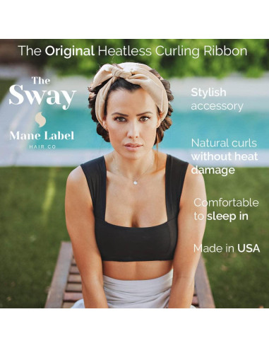 Cinta Rizador Sin Calor Sway Mane Label Negro - Velour