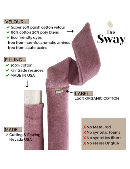 Cinta Rizador Sin Calor Sway Mane Label Negro - Velour