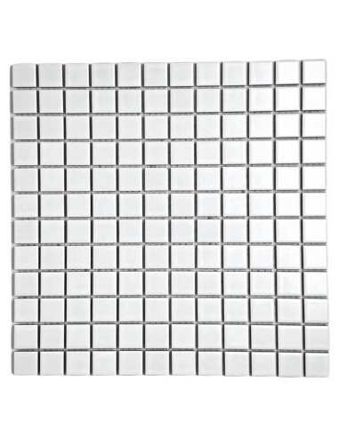 Azulejo Porcelánico Mate Blanco Tenedos 30.48x30.48 cm - 5 Hojas