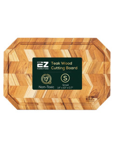 Tabla de Cortar de Madera Teak EZ FURNITURE 35.56x25.4 cm