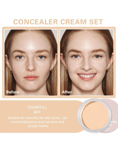 Corrector de Ojeras LZXLUKGIR 01 CHANTILL Cobertura Total 50g 2