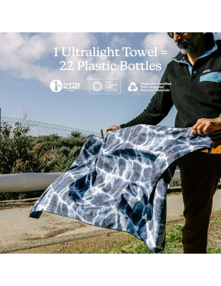 Toalla de Playa Ultraligera Nomadix Agua Azul 76x137 cm