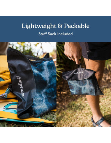 Toalla de Playa Ultraligera Nomadix Agua Azul 76x137 cm