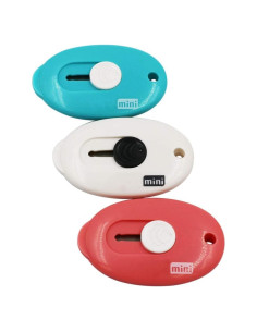 Cortadores de Caja Mini RJWKAZ Retráctiles 3PC Colores