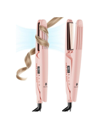 Plancha y Rizador 2 en 1 MiroPure Titanio Rosa 360