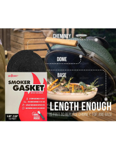 Kit de Junta de Sello GriAddict para Big Green Egg XL - 4.57m 2