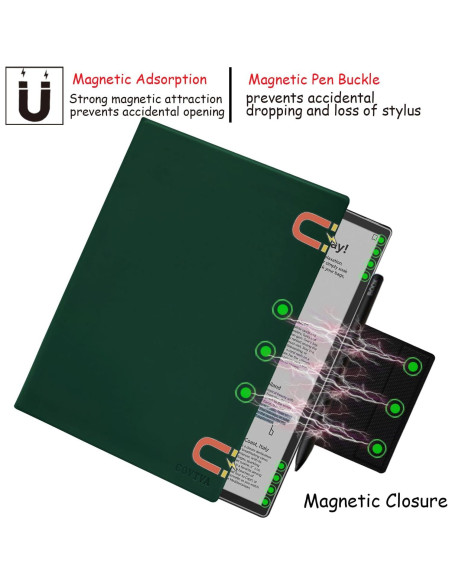 Funda Magnética GOVTVA para Boox Note Max / Tab X C 13.3 Verde