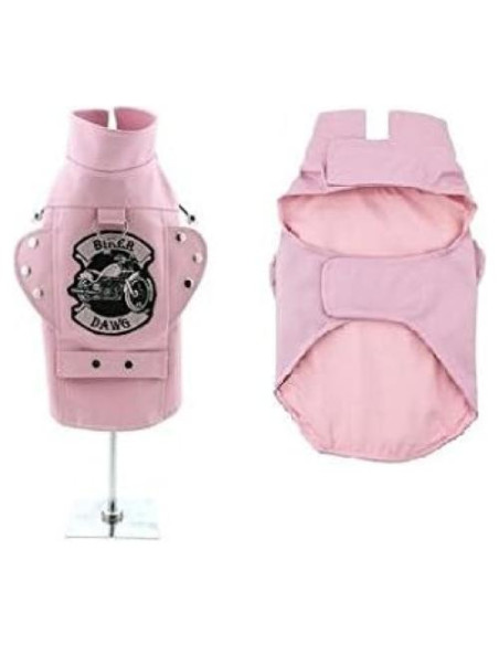 Chaleco de Moto para Perros Biker Dawg Doggie Design Rosa