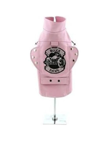 Chaleco de Moto para Perros Biker Dawg Doggie Design Rosa