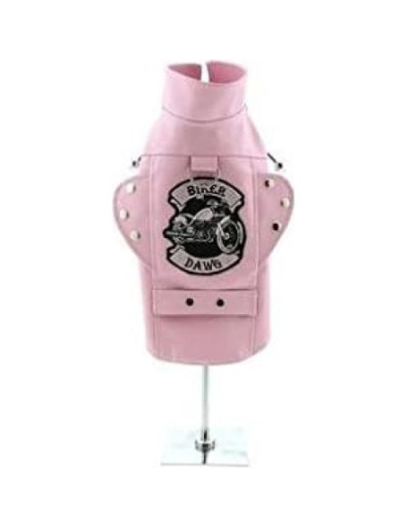 Chaleco de Moto para Perros Biker Dawg Doggie Design Rosa