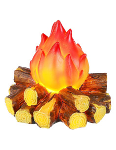 Lámpara LED Falsa de Campfire AABOOFAN 12.45x12.29cm Efecto Llama