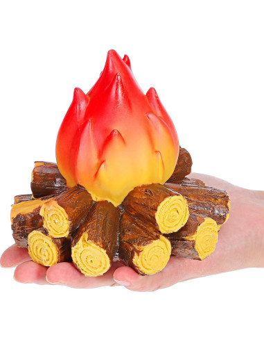 Lámpara LED Falsa de Campfire AABOOFAN 12.45x12.29cm Efecto Llama