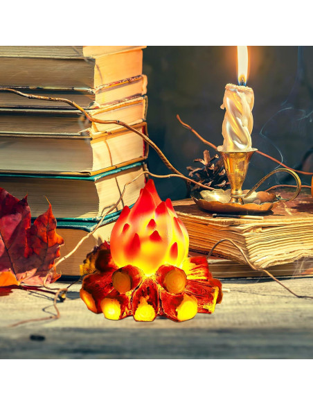 Lámpara LED Falsa de Campfire AABOOFAN 12.45x12.29cm Efecto Llama