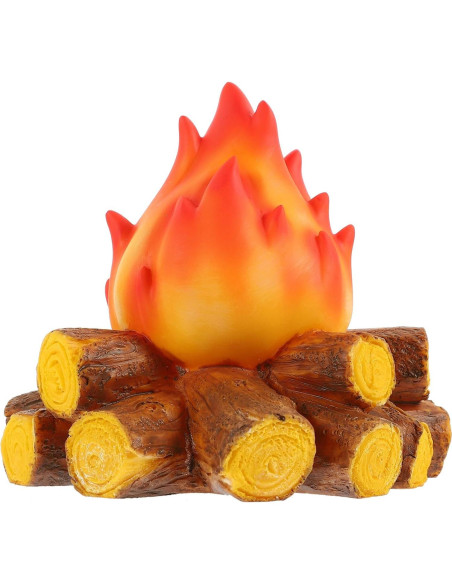 Lámpara LED Falsa de Campfire AABOOFAN 12.45x12.29cm Efecto Llama