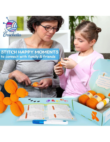Kit de Crochet Crochetta para Principiantes - Perro Globo
