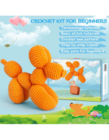 Kit de Crochet Crochetta para Principiantes - Perro Globo