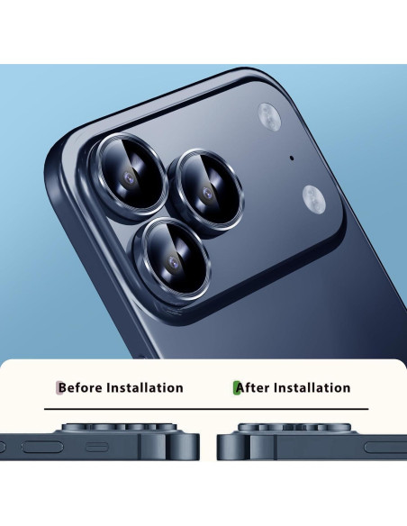 Protector de Lente de Cámara KEKBOXQ para iPhone 17 Pro Max/Pro