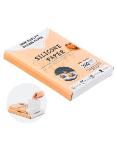 Hojas de Papel Pergamino TIMENIL 200Pcs 15.24x20.32cm Anti-adherente