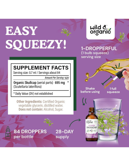 Tintura Orgánica de Calavera Silvestre y Flor de Pasión 59 ml