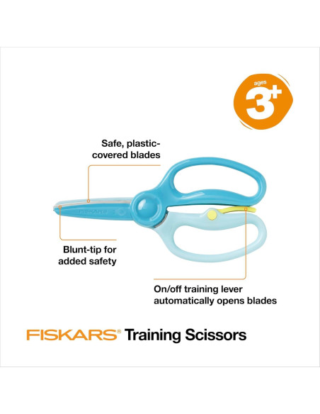 Tijeras de Entrenamiento Fiskars para Niños 3 Años en Adelante - 3 Piezas