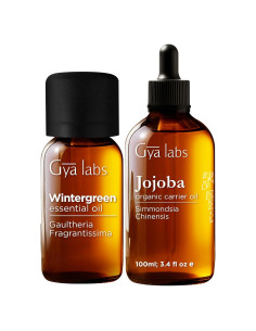 Set de Aceites Esenciales Gya Labs: Gaulteria 10 ml + Jojoba 100 ml