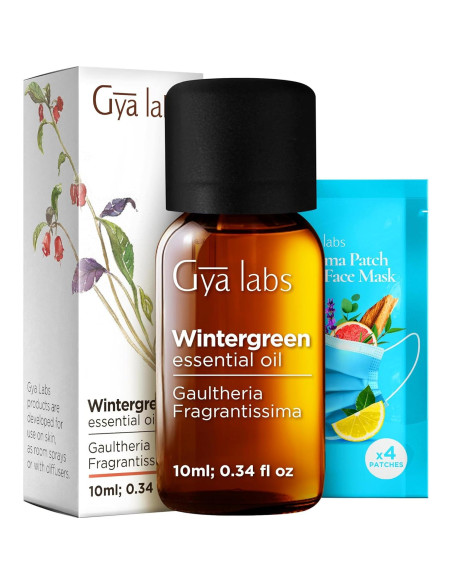 Set de Aceites Esenciales Gya Labs: Gaulteria 10 ml + Jojoba 100 ml