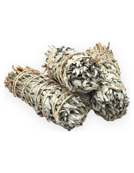 Yerbero - Kit de 3 Palos de Salvia Blanca 12.7 cm - Limpieza