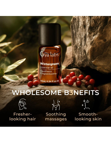 Set de Aceites Esenciales Gya Labs: Gaulteria 10 ml + Jojoba 100 ml