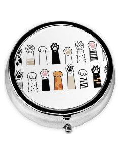 Caja de Pastillas Metálica ZALAAUO con 3 Compartimentos