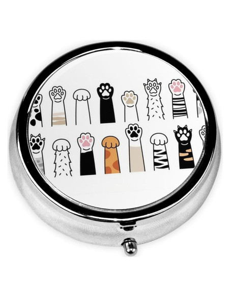 Caja de Pastillas Metálica ZALAAUO con 3 Compartimentos