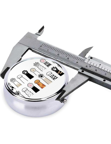 Caja de Pastillas Metálica ZALAAUO con 3 Compartimentos